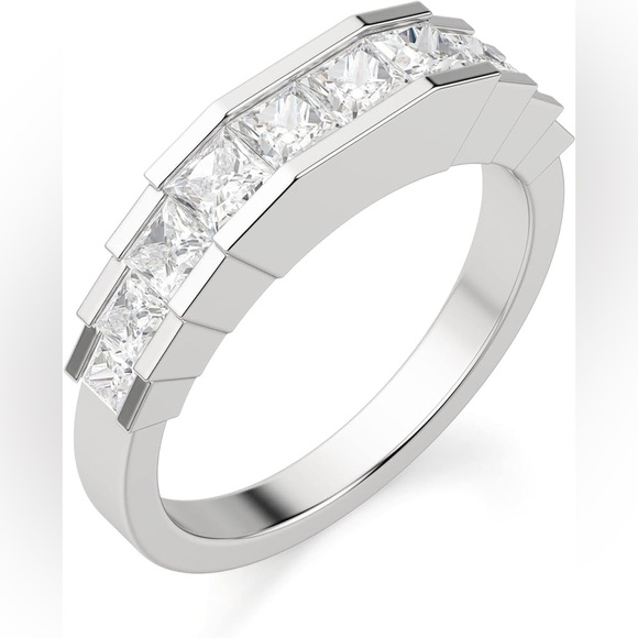 Diamond Nexus 2.4ct Princess Cinderella ring set - Picture 8 of 11